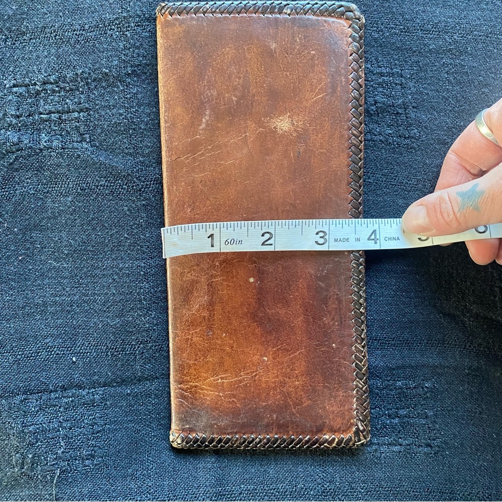 Vintage Brown buttery soft Men’s Long Wallet. Made in Mexico. 70’s. - Picture 9 of 10
